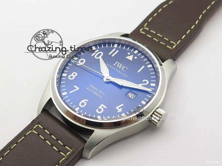 MIROTIME 0310 Mark XVIII Le Petit Prince IW327004 SS Mk Maker Best Edition Blue Dial On Brown Leather Strap A TimelessDesign 7296